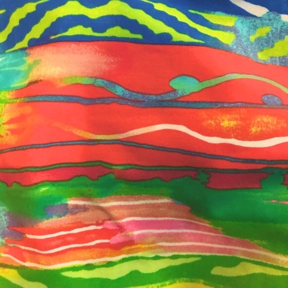 RALPH LAUREN Beautiful NWT bikini bottoms tropical print blue green coral white - Picture 8 of 16